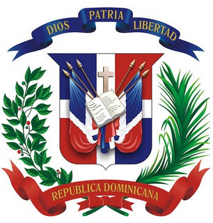 El escudo de la República Dominicana